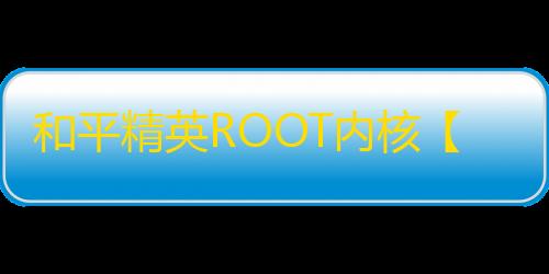 和平精英ROOT内核【PurSue】外挂